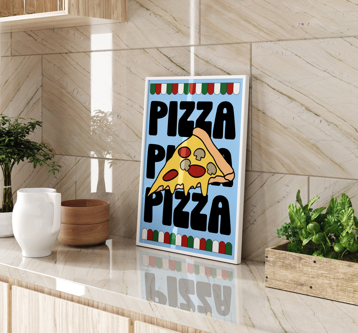 'Pizza Pizza Pizza' Print