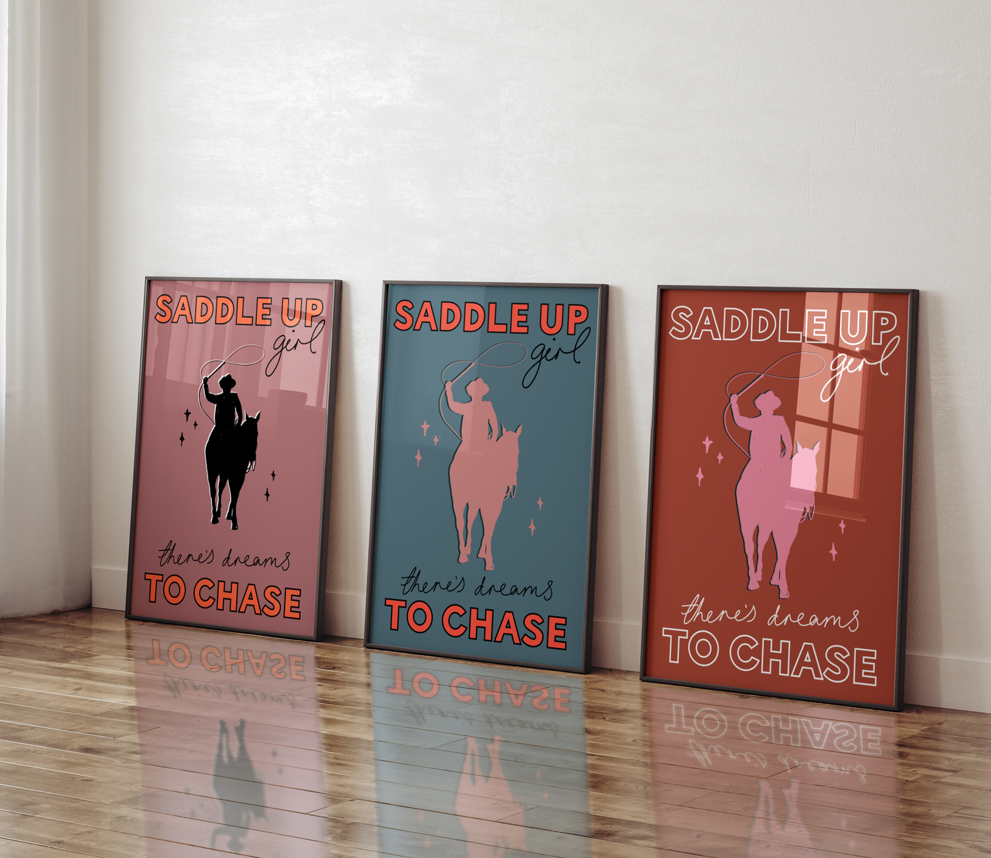 'Saddle Up Girl' Western Print SECONDS SALE