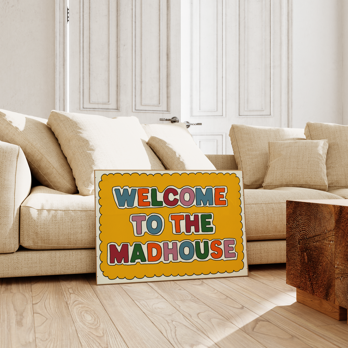 'Welcome To The Madhouse' Print SECONDS SALE