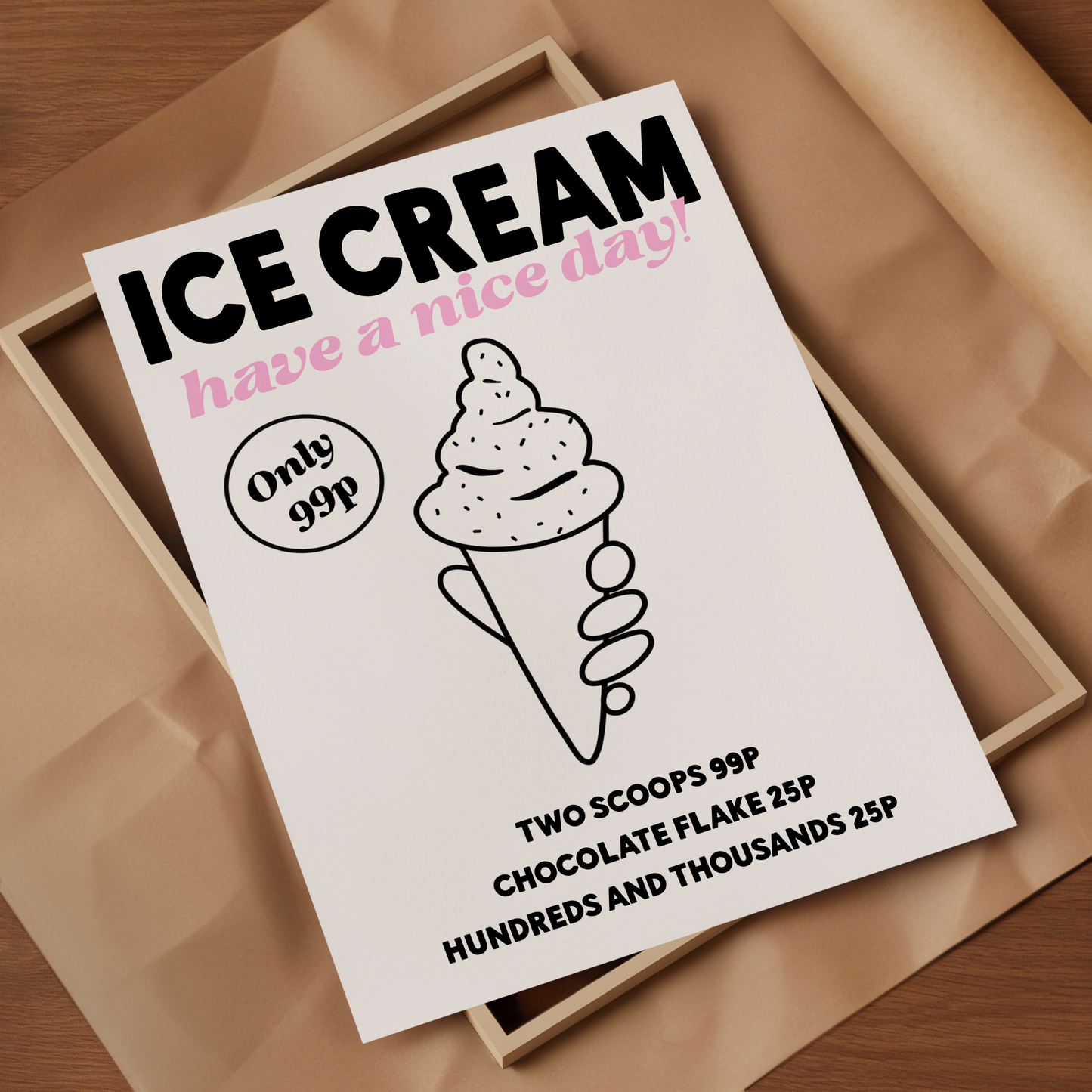 'Ice Cream' Print