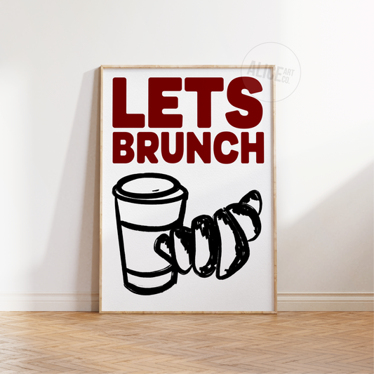 'Lets Brunch' Print
