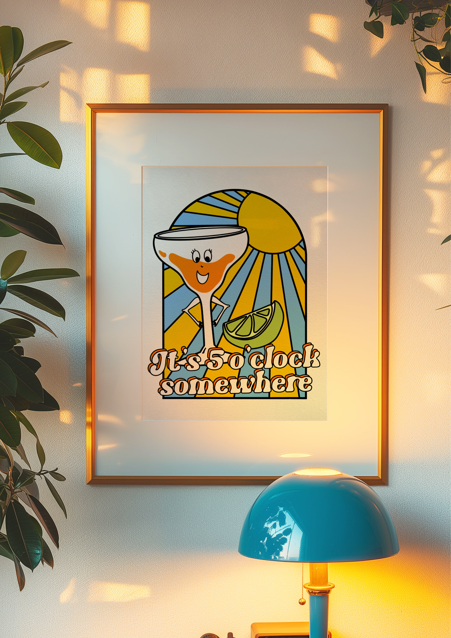 'It's 5 O'Clock Somewhere - Margs' Print