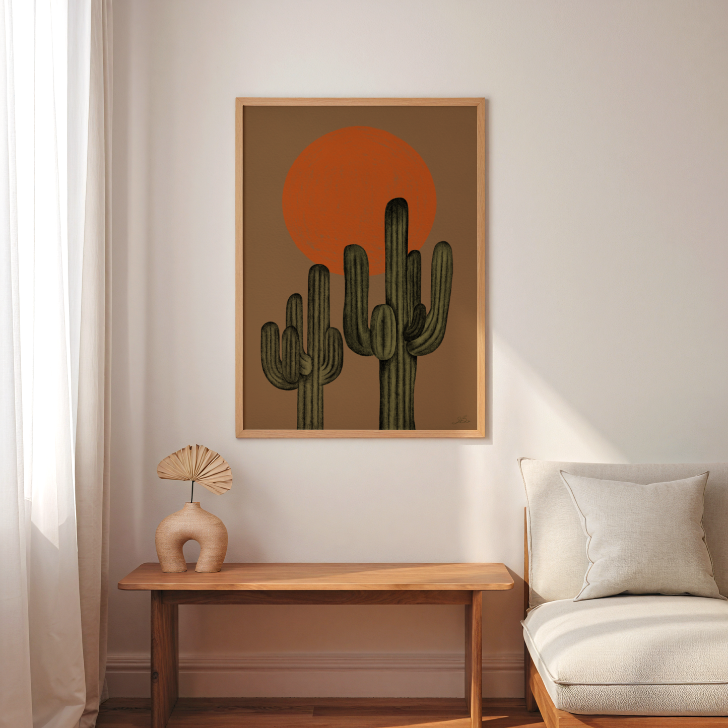 'Wild West Cactus' Print