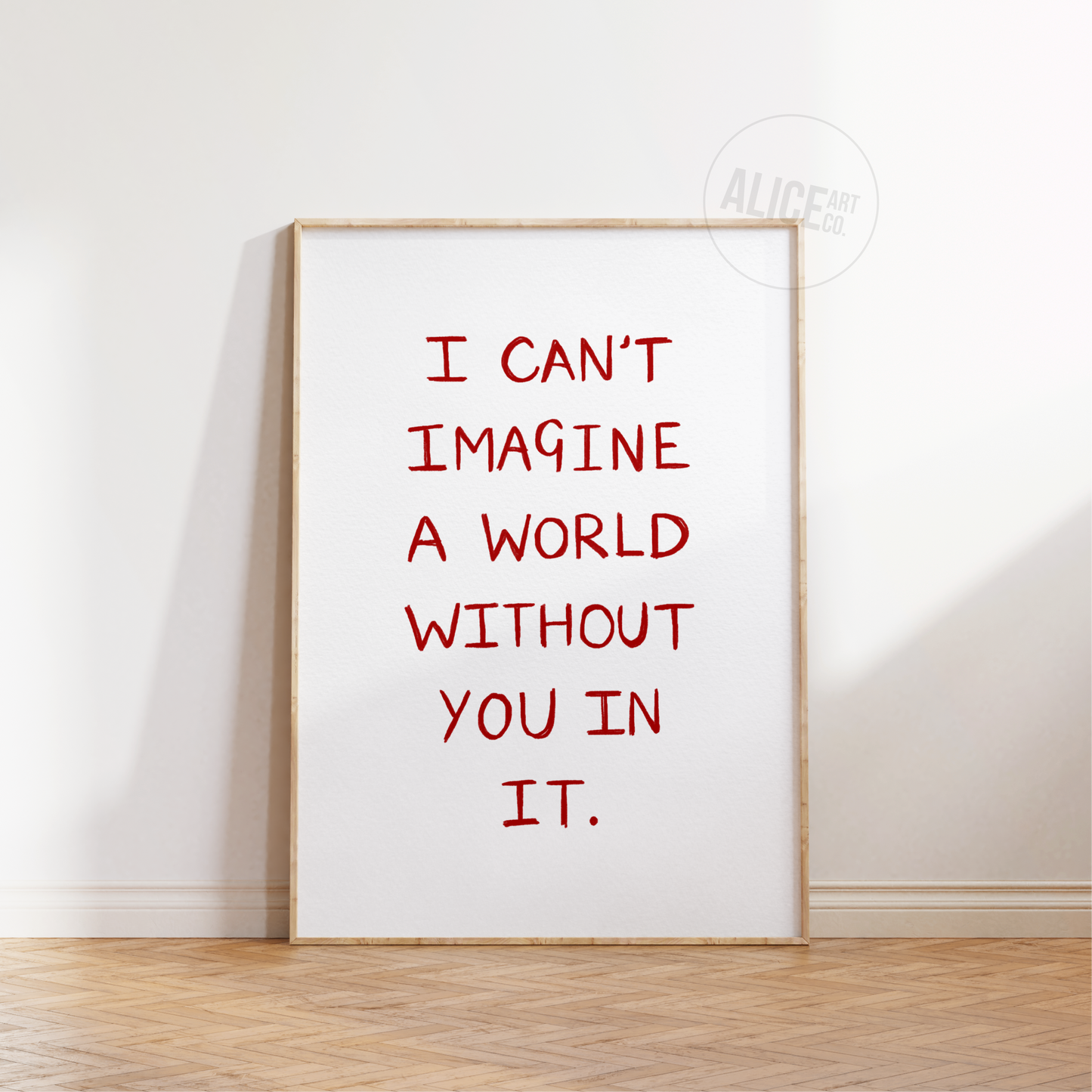 'A World Without You In It' Print