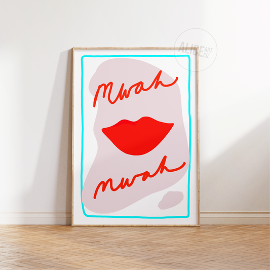 'Mwah Mwah' Print