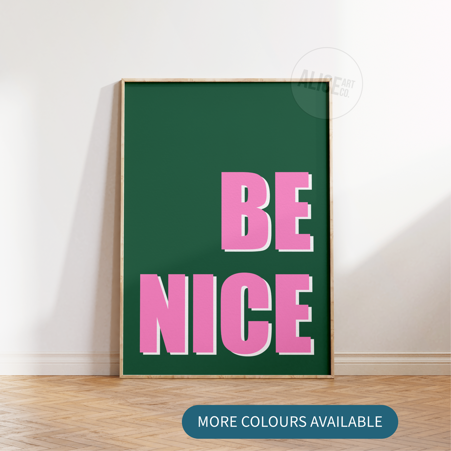 'Be Nice' Print SECONDS SALE