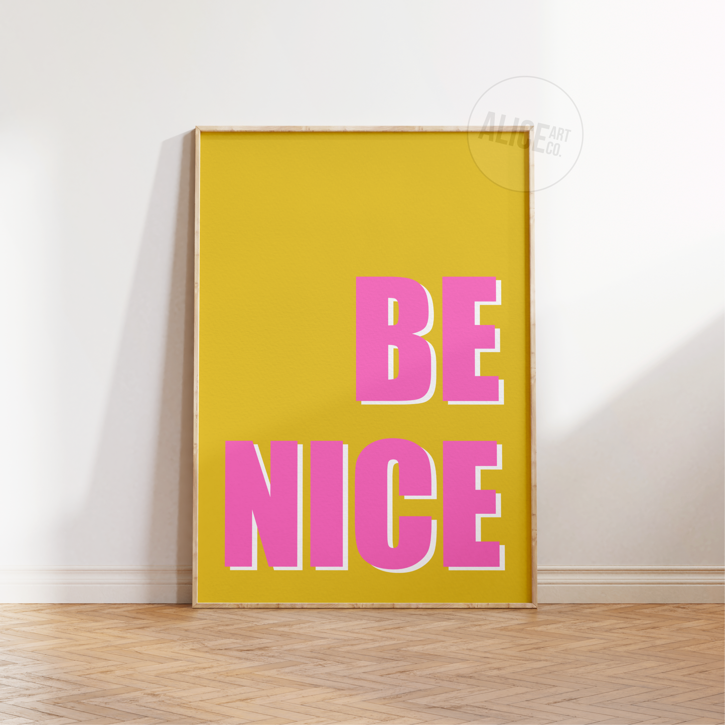 'Be Nice' Print SECONDS SALE