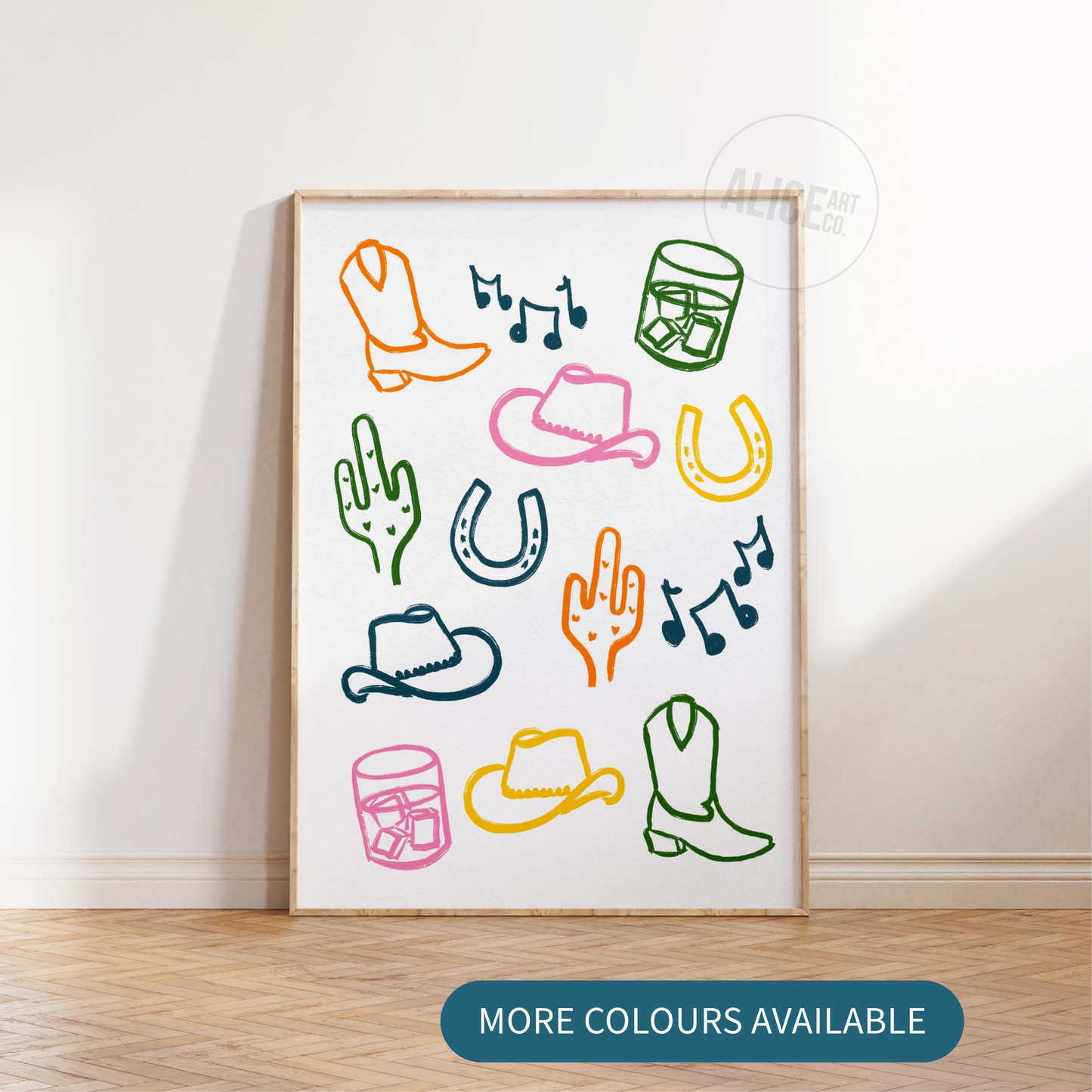 'Western Illustration' Print