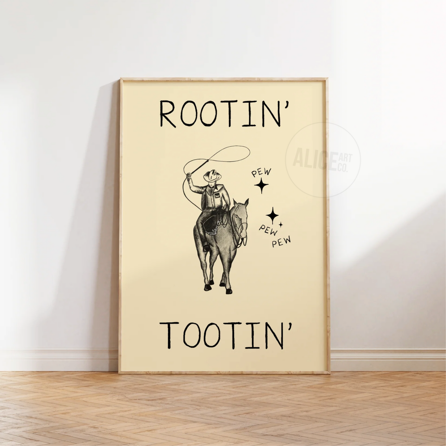 'Rootin Tootin' Western Print