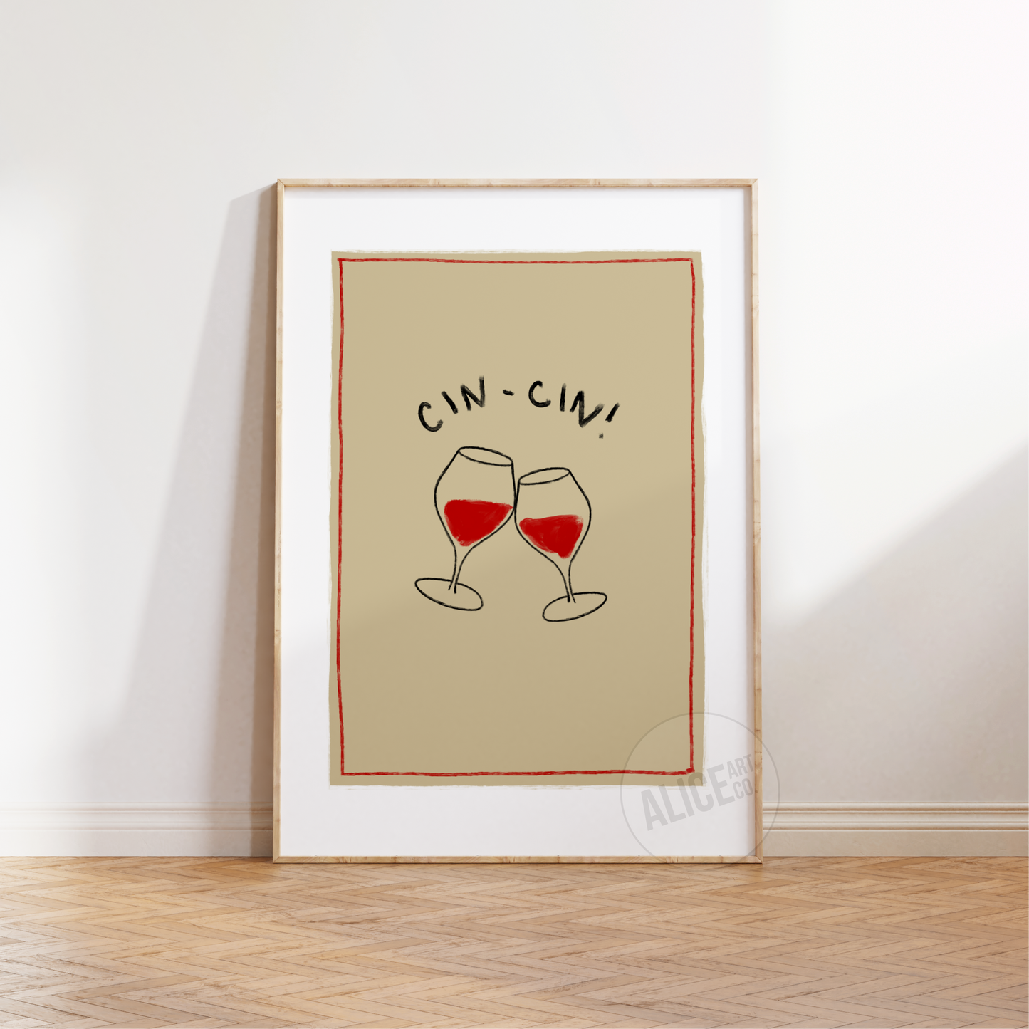 'Cin-Cin' Print