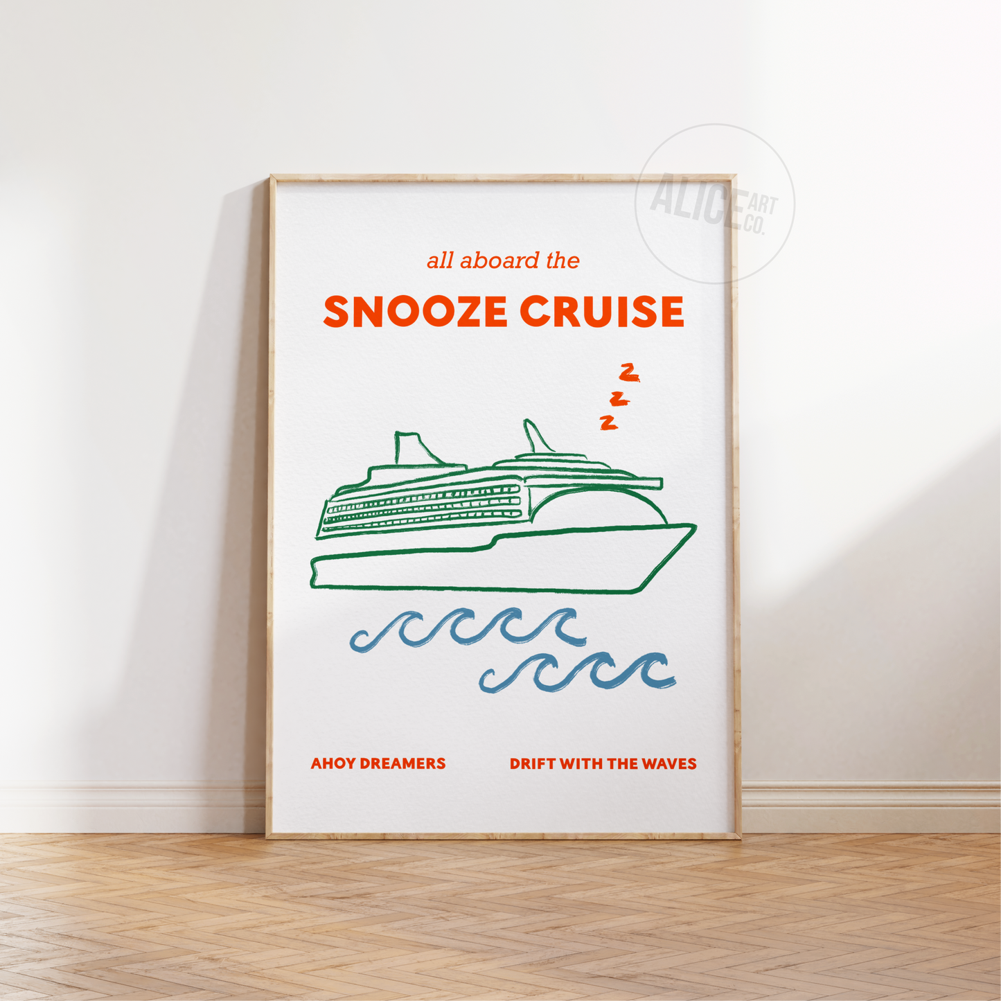 'Snooze Cruise' Print