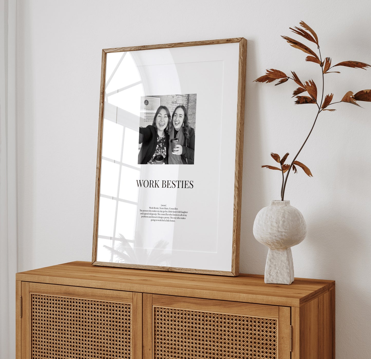 'Work Besties' Personalised Print