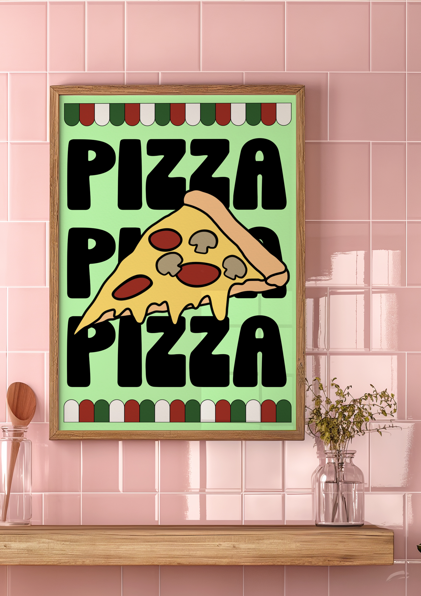 'Pizza Pizza Pizza' Print