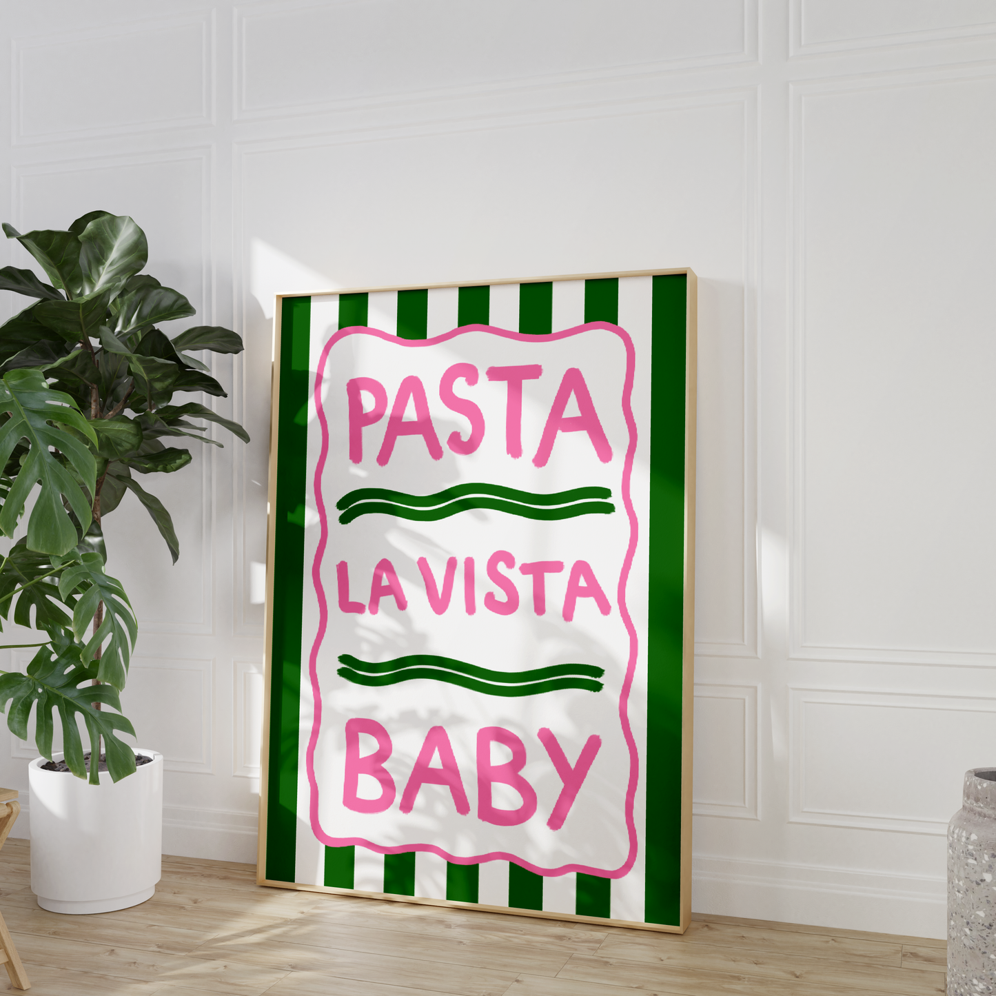 'Pasta La Vista Baby' Illustration