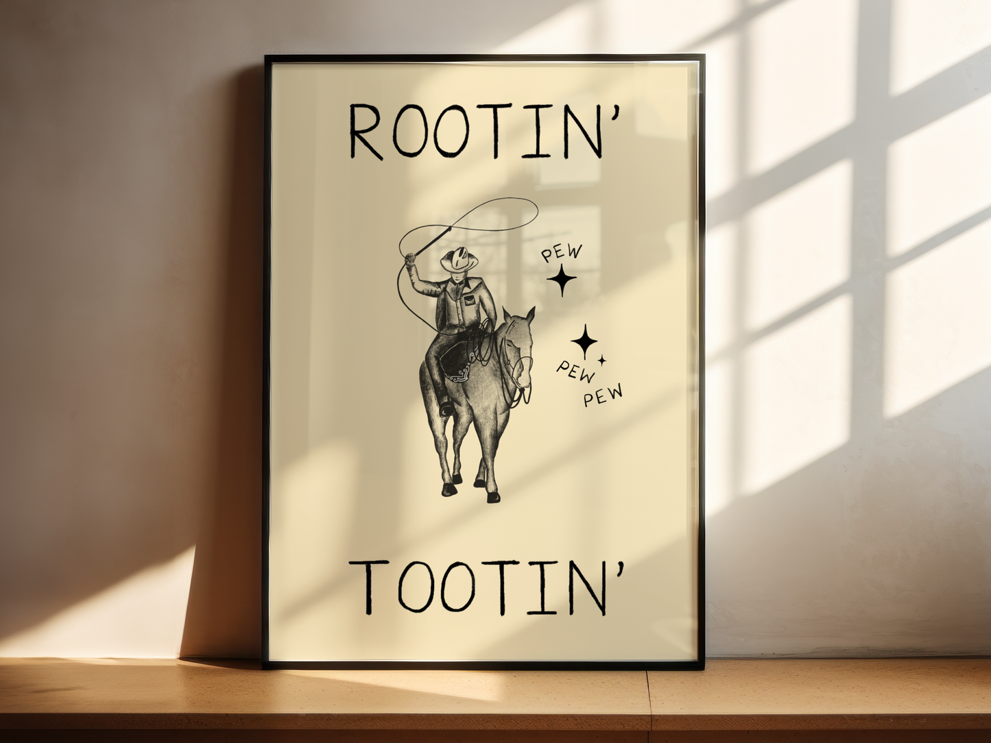 'Rootin Tootin' Western Print