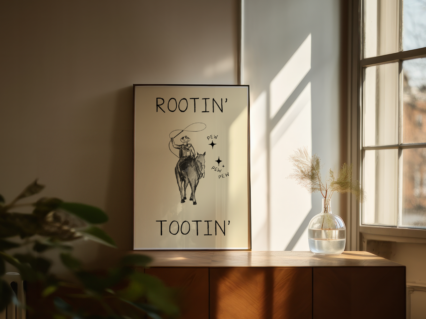 'Rootin Tootin' Western Print