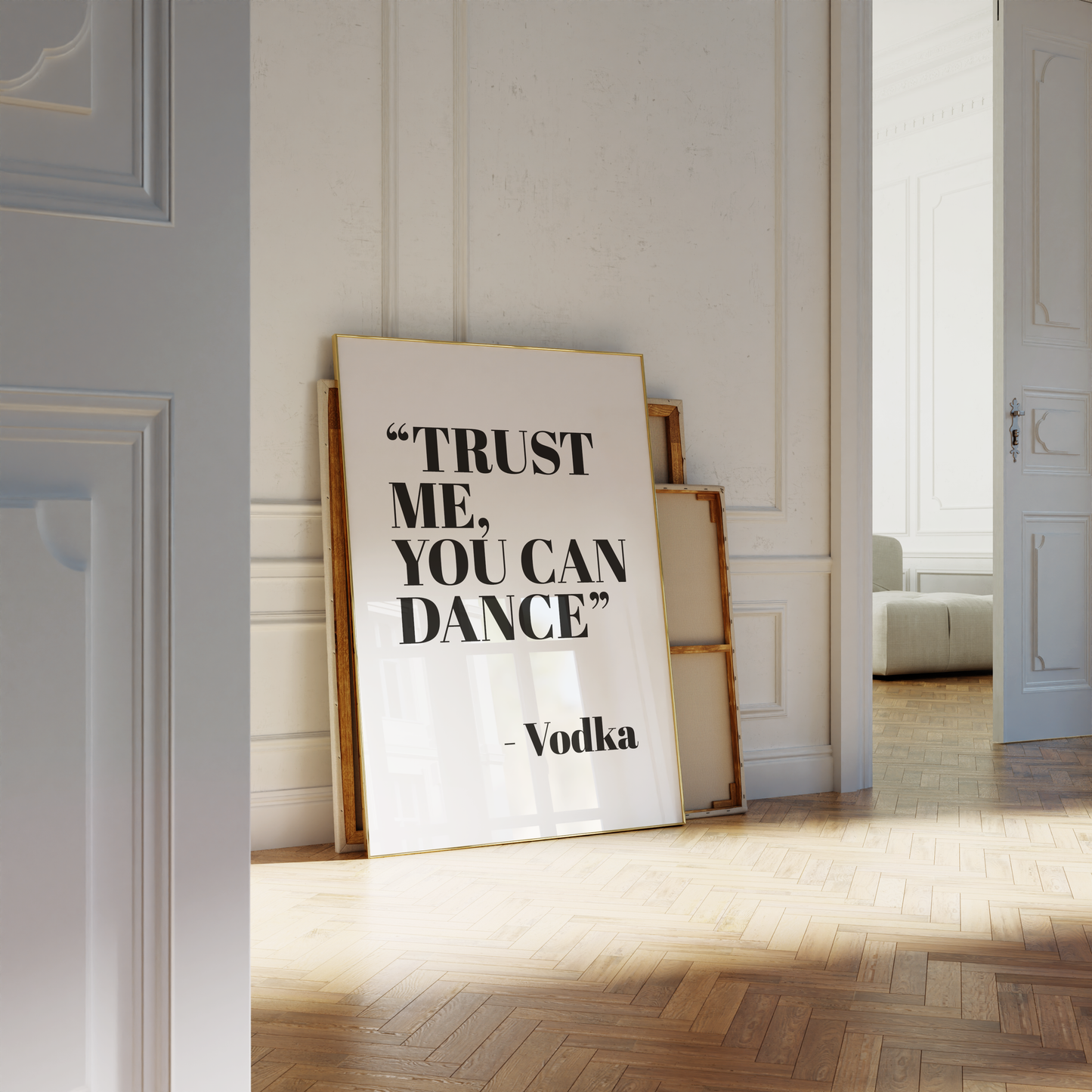 'Trust Me You Can Dance - Vodka' Text Print