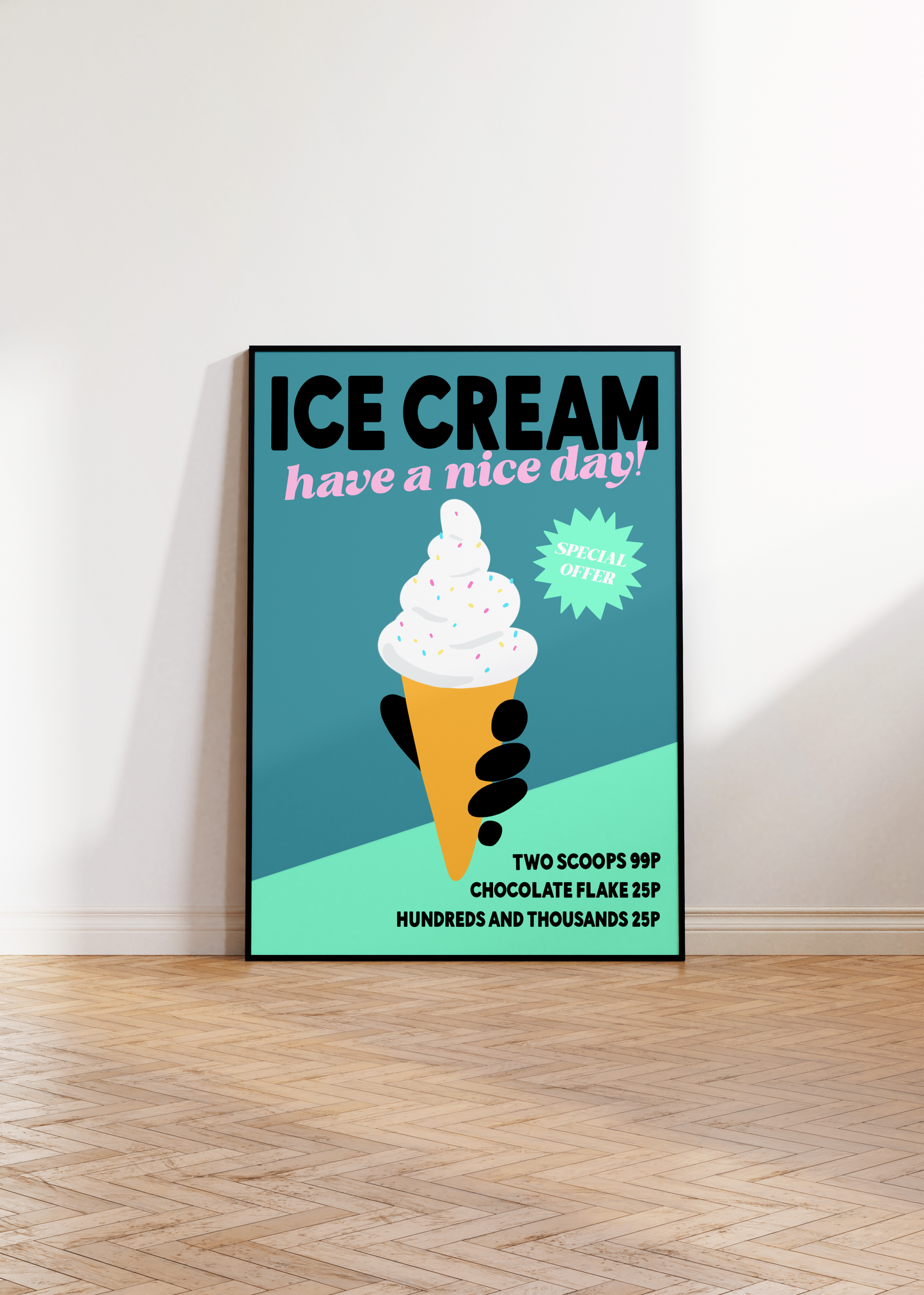 'Ice Cream' Illustration in Colour