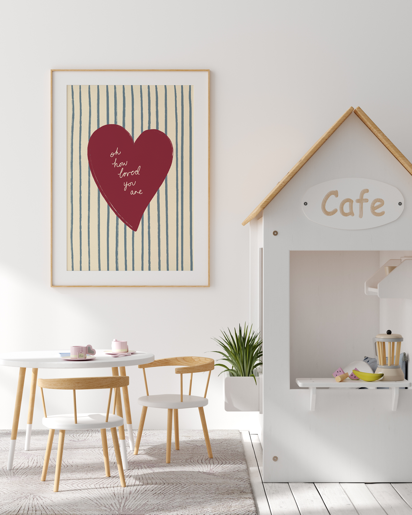 'Oh How Loved You Are - Blue' Print