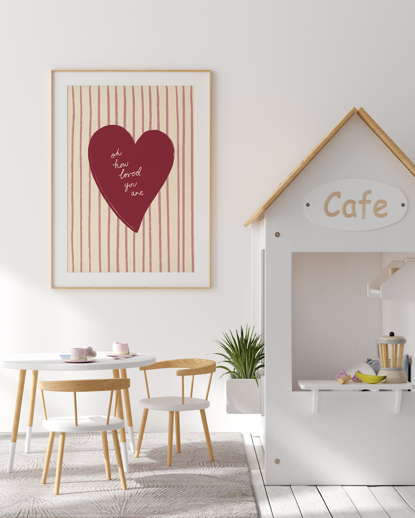 'Oh How Loved You Are - Pink' Print