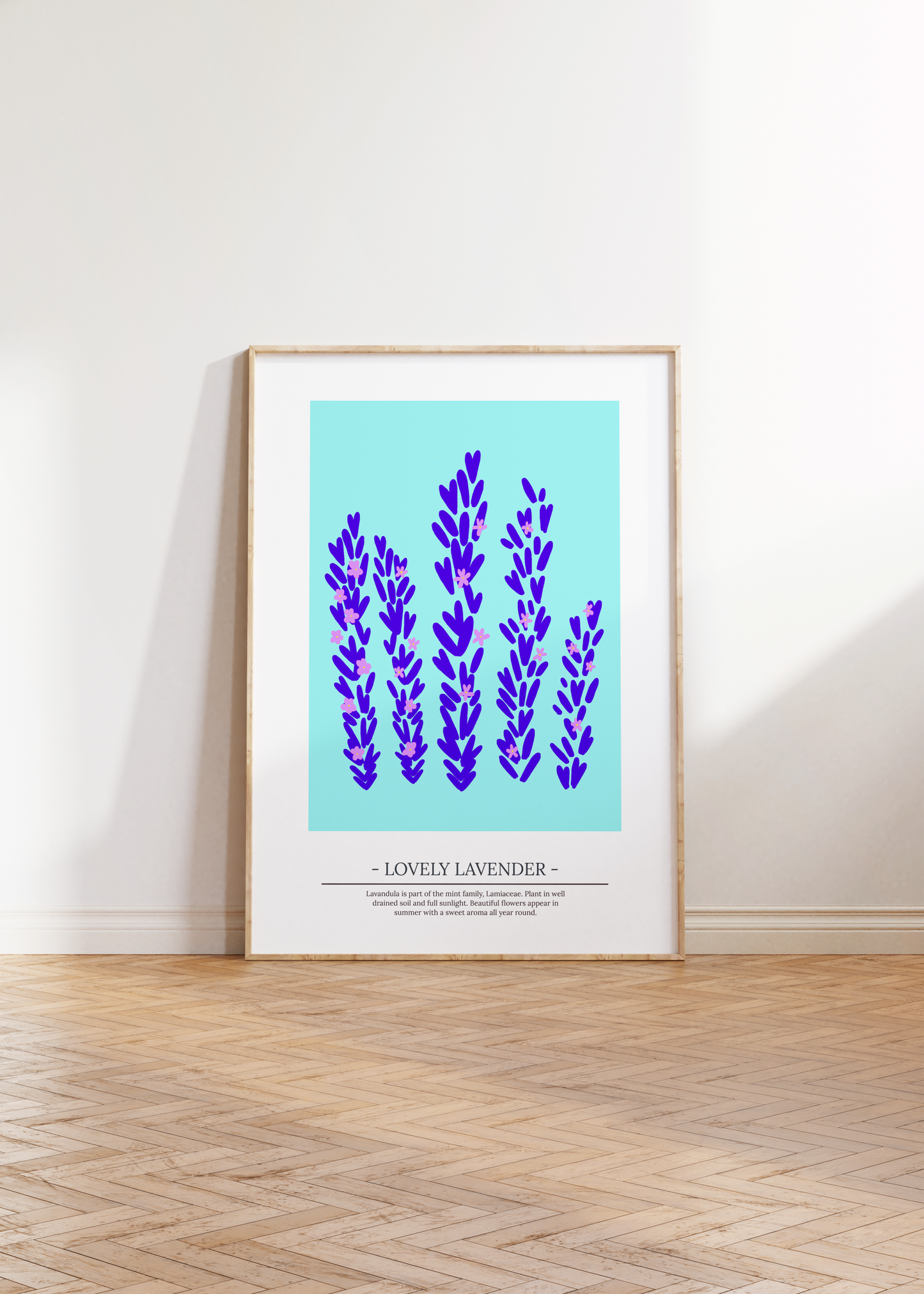 'Lovely Lavender' Flower Illustration