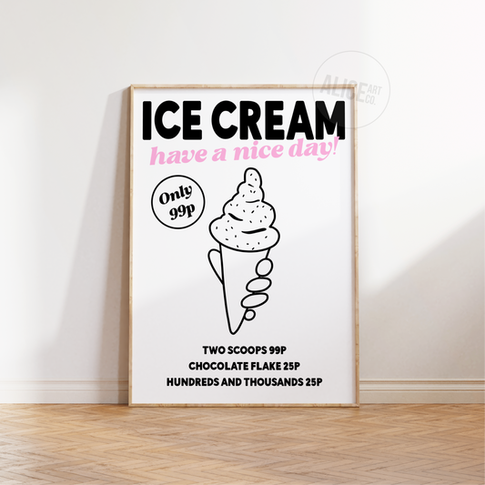 'Ice Cream' Print