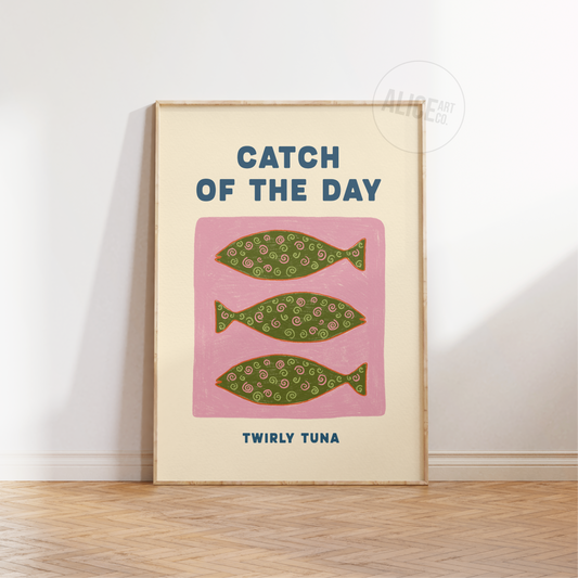 'Twirly Tuna' Print
